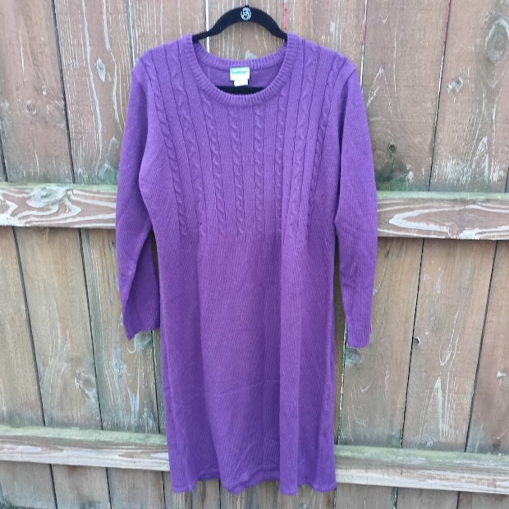 Sara Morgan Purple Sweater Dress Sz. L